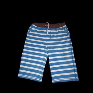 Mini Boden blue and white striped shorts 10 k38